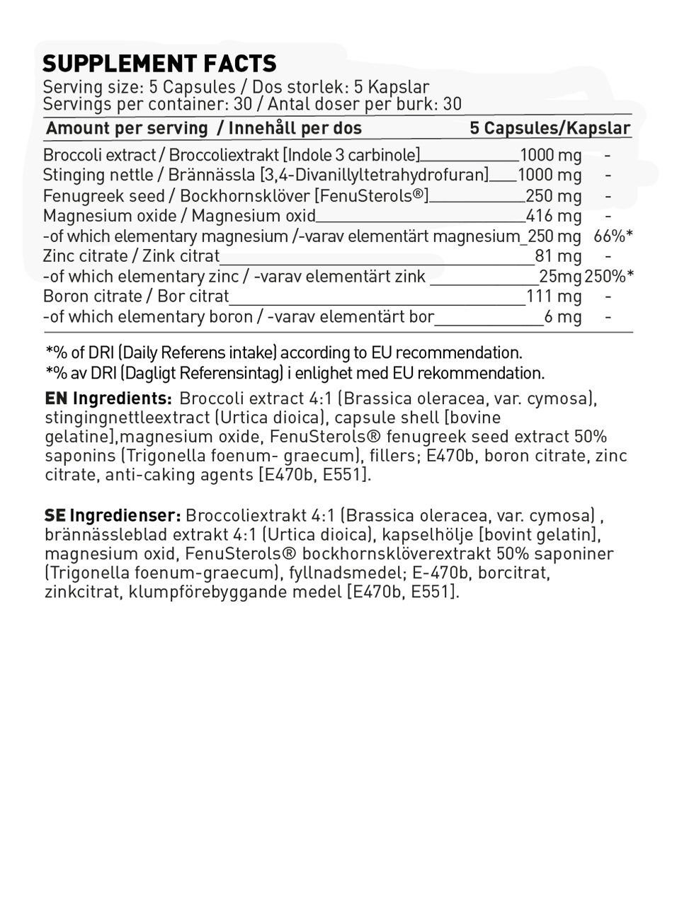 Swedish Supplements - Manmaker, 150 caps - Image 2