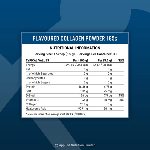 Applied Nutrition - Collagen powder - back